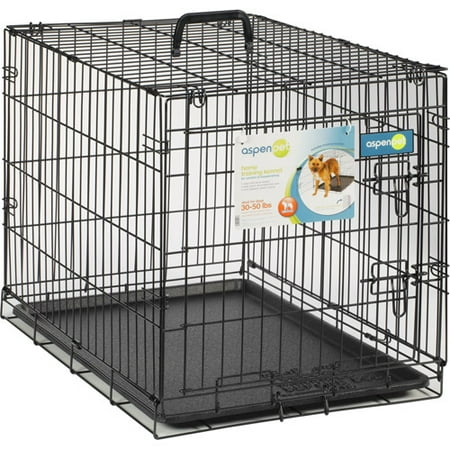 Aspen Pet Wire Home Training Dog Kennel, 30"W x 19.5"D x 22.5"H