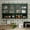 Dark Green, variant on MDQMD Black Wall Mounted Disply Cabinet with Large Storage for Bathroom,Wall Cabinet with Glass Doors for Storage for Kitchen