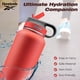 thumbnail image 2 of Botella de agua Reebok de acero inoxidable de 950 ml con aislamiento de pajita, 2 of 8