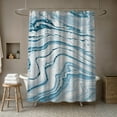 thumbnail image 4 of Creative Products Blue Marble Shower Curtain, 4 of 7