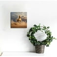 thumbnail image 4 of JEUXUS Cool 3D Palomino Horse Animal Canvas Wall Art Prints for Living Room Bedroom Kitchen,Square Oil Painting Framed Artworks for Home Office Wall Decorations,Ready to Hang,16x16in, 4 of 4