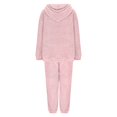 thumbnail image 5 of KANG 2PC Soft Pajama For Long Sleeve Fall Fashion Casual Fleece Hoodie Pullover Loungewear 46 Piece With Pocket, 5 of 7