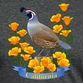 thumbnail image 3 of CafePress - California Quail & Golden Poppy Men's Deluxe T Shi - Mens Tri-blend T-Shirt, 3 of 4