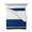 Navy Blue, variant on Quilts Twin-XL Size Bedding Set, Modern Grey Gold Lightweight Quilted Comforter, Minimalist Geometric Yellow Striped Soft Reversible Bedspread Coverlet with Pillow Covers for All Season, 68" x 98"