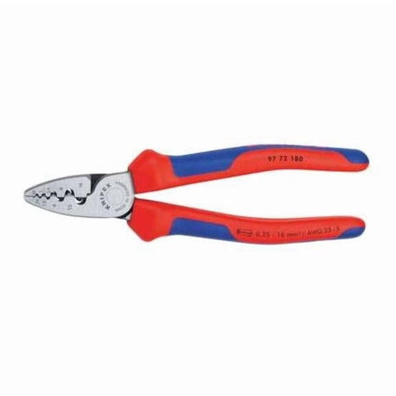 Knipex 7 1/4" Crimping Pliers for Wire Ferrules