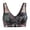 Womens Bras Black, variant on Womens Lace Everyday Bras, Front Closure Bras for Women Plus Size No Wire Bra for Senior Convenient Light Shaping Daisy Bras for Older Women 36-48