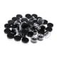 thumbnail image 1 of Juego de 50 mini contenedores redondos de plástico de 5 g, vacíos y portátiles para cosméticos y sombras de ojos. Negro, 1 of 9