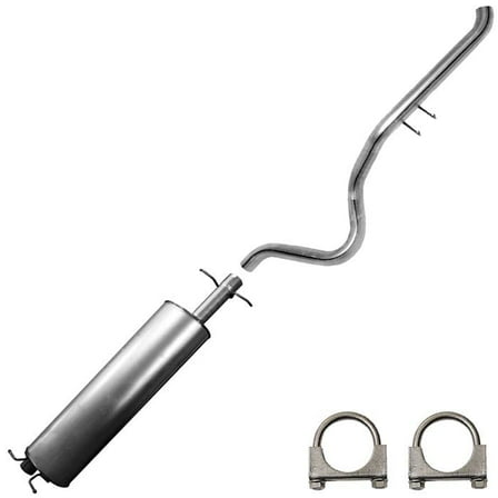 Muffler tail pipe exhaust system kit compatible with: 2000-2003 dodge durango 5.