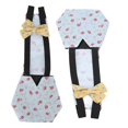 thumbnail image 2 of Pet Chicken Diapers Soft Polyester Adjustable Pet Duckling Diapers for Pet Chicken Duck and Goose L Blue Flower, 2 of 2