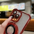 thumbnail image 2 of Allytechgroup Bling Case for iPhone 14 Plus with Kickstand, Built-in Camear Lens Protector Support Wireless Charging Shockproof Protective Magnetic Back Cover for iPhone 14 Plus, Red, 2 of 8