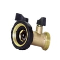 thumbnail image 2 of 3 Packs Heavy Duty 2 Way Brass Y Hose Splitter Connector for Garden Bath Kitchen 3/4 Inch Water Outlet with Washers, 2 of 6