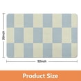 thumbnail image 2 of Ultra-Luxurious Checkered Grid Bathroom Rug (20x32in): Extra Soft, Absorbent Microfiber Bath Rugs, Non-Slip Bath Carpet for Comfort & Safety on Bathroom Floors, 2 of 5