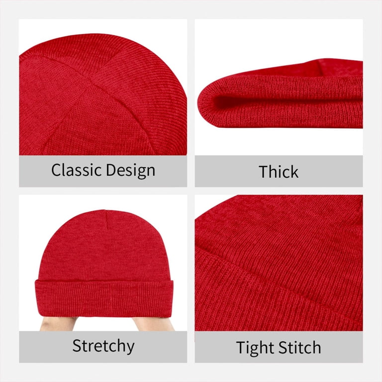 Alaska The Last Frontier Beanie Hat - Navy, Slouchy Cuffed Knit Cap For Men & Women