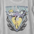 thumbnail image 2 of Women's Disney Villains Distressed Flames Logo Scoop Neck Athletic Heather Medium, 2 of 4