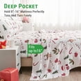 thumbnail image 2 of PC Deep Pocket Queen Sheet Set Fit Breathable Microfiber Soft Queen Size Sheet Set Hotel Style Bed Sheet Set for Women Men Flower, 2 of 8