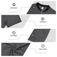 thumbnail image 7 of Dresfit Windbreaker Jackets Men Lightweight Short Sleeve Bomber Jacket Summer 2026 Stand Collar Sports Coat Zip Up Slim Fit Outwear with Pockets 3XL, 7 of 7