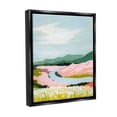 thumbnail image 4 of Stupell Industries Pastel Mountain Stream Landscape Painting Black Floater Framed Canvas Art Print Wall Art, 17 x 21, 4 of 10