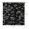 thumbnail image 4 of Gothic Shower Curtain Set - Dark Celestial Moon & Star Print, Mystical Cosmic Bath Decor, Waterproof Polyester 72"Wx72"L, Goth Aesthetic Gift, 4 of 4