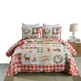 thumbnail image 3 of MarCielo Christmas Quilt Set 3-Piece Bedding Set, Queen, 3 of 5