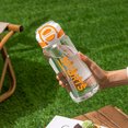 thumbnail image 2 of Portable Double Sip Sports Water Bottle With Straw, Leakproof BPA-Free Water Bottle With SPORTS Print For Outdoor Fitness,S-750ml, 2 of 5