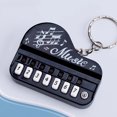 thumbnail image 4 of 1Pcs Porte-Clés Instrument de Musique Piano Porte-Clés avec Mini Forme de Clavier pour Accessoire de Sac Porte-Clés, 4 of 8