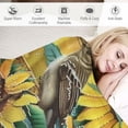thumbnail image 3 of Qinduosi Sunflower Blanket Faith Sunflower Hummingbird Decor Throw Blanket Blanket Gifts for Girls Boys Winter Bedding Super Warm Soft Plush Fleece Flannel Blanket for Kid Adult Women, 3 of 6