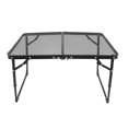 thumbnail image 1 of Iron Mesh Table, Stable Camping Portable Folding Table 30kg Bearing Arc Edging Handle Design  For Fishing, 1 of 8