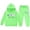 H121-Green, variant on TOWED22 Girls 2 Piece Outfits Sweatsuit Print Pullover Hoodie Sweatshirt Lounge Sets Jogger Sweatpants,Hot Pink,12-13 Y
