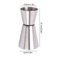 thumbnail image 2 of Taza medidora de vaso de chupito doble Jigger para suministros de barra de camarero (25/50ML), 2 of 3