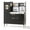 Black, variant on AILEEKISS Wood Kids Play Kitchen, Pretend Toy Kitchen Playset for Children with Sounds, White