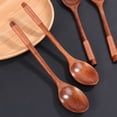 thumbnail image 6 of YSNOOWE 4Pcs Brown Khaki Wood Spoons Portable Lightweight for General Users Home Kitchen Use, 6 of 8