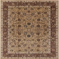 thumbnail image 1 of Ahgly Company Machine Washable Indoor Square Industrial Modern Brown Sand Brown Area Rugs, 5' Square, 1 of 7