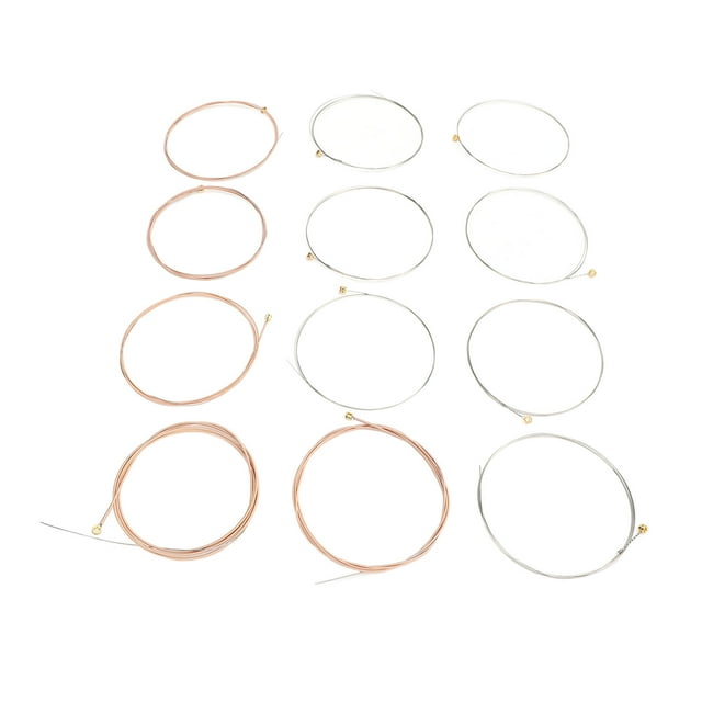 Cuerdas De Guitarra Acústica, Cuerdas De Guitarra De Madera De Bronce Fosfor 12-52 Calibre Para Reemplazo