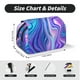 thumbnail image 5 of Disketp Swirl Blue And Purple Estuche de Lápices de Doble Capa con Tapa Abatible y Cremallera, Organizador Escolar para Adolescentes y Adultos, 5 of 7
