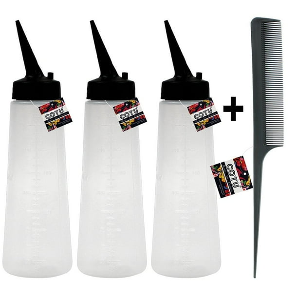 Empty Hair Oil Bottle With Comb / Bottle Of Natural Cosmetic (essential