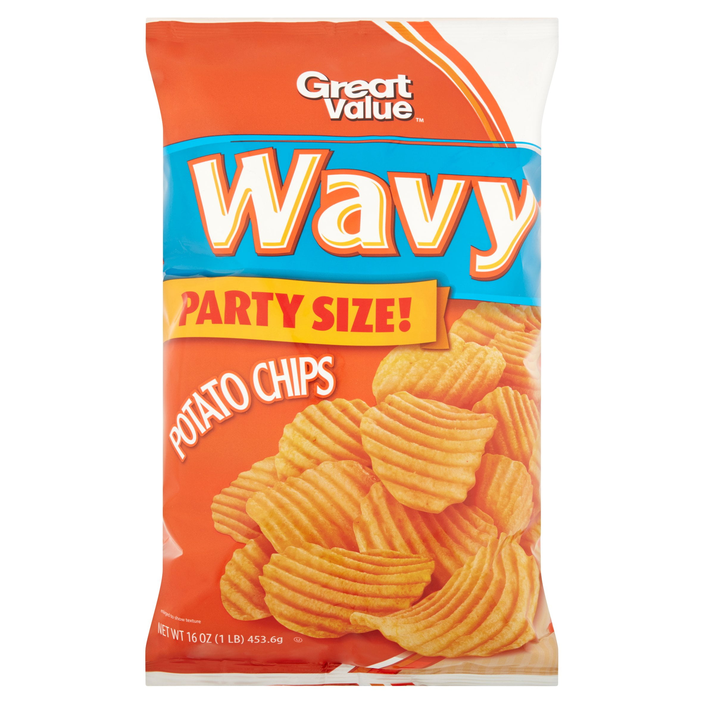 Great Value Wavy Potato Chips, 16 oz by Wal-Mart Stores, Inc.