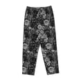 thumbnail image 4 of Balery Black Cats In A Garden print Women's Pajama Pants,Ultra Lightweight Pjs,Lounge Pant-X-Large, 4 of 9