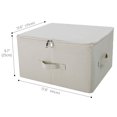 3-pack Beige Folding Storboxes With Zip Lid | Collapsible & Stackable ...