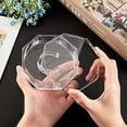 thumbnail image 3 of Octagon Jewelry Box 4x4x1.2 inch Plastic Acrylic Jewelry Display Case Transparent Bracelet Box Octagonal Clear Jewelry Organizer, 3 of 5