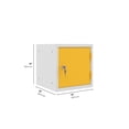 thumbnail image 3 of 12" Cube lockers -carcass Gray - Door (Yellow), 3 of 5