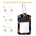 thumbnail image 2 of Retro Lantern Square PU Leather 2 Pack Travel Tag - Bag Tag - Suitcase Tag with Privacy Cover and Stainless Steel Ring - Suitable for Travel, Backpack, and Handbag, 2 of 7