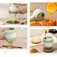 thumbnail image 3 of shenmo 2022 New 4 In 1 Handheld Electric Vegetable Cutter Set,Electric Garlic Chopper,for Garlic Pepper Chili Onion Celery Ginger Meat, 3 of 5