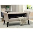 thumbnail image 2 of Furniture of America Banc de Rangement en Tissu Contemporain Arronia en Ivoire, 2 of 4