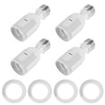 thumbnail image 1 of RUNROTOO 4Pcs Light Bulb Socket Extenders Light Socket Accessories PE White for DIY Use, 1 of 8