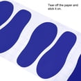 thumbnail image 5 of Uxcell 7.9x3.1" Footprints Floor Stickers Footprint Wall Stair Decal Sticker, Dark Blue 4 Pairs, 5 of 6