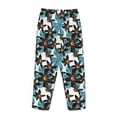 thumbnail image 5 of Xecao Lilies Flowers Women's Straight Lounge Pajama Pants: The Epitome of Relaxed Sleepwear, 5 of 9