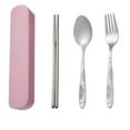 thumbnail image 5 of Visland Tableware Stainless Steel Travel Camping Cutlery Fork Spoon Chopstick with Box, 5 of 5