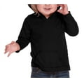 thumbnail image 3 of Kavio IJP0629 Unisex Infants Jersey RawEdge High Low Long Sleeve Hoodie w.Pouch-Flamingo-24M, 3 of 4