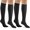 Black, variant on 2 Pairs Zipper Copper Compression Socks for Women & Men Circulation 15-20 mmHg - Better Blood Flow, Swelling , Best Support for Medical, Running, Nursing