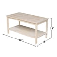 thumbnail image 3 of International Concepts Table Basse Portier Inachevée, 3 of 5